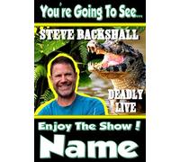 You're going to see STEVE BACKSHALL - Personalised Greeting Card - thick, glossy, unique card for gifting tickets !