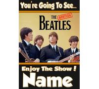 You're going to see The Bootleg Beatles - Personalised Greeting Card - thick, glossy, unique card for gifting tickets !