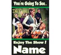 You're going to see The Dubliners Show - 7 Drunken Nights - Personalised Greeting Card - thick, glossy, unique card for gifting tickets !