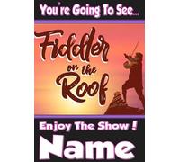 You're going to see The Fiddler On The Roof - Personalised Greeting Card - thick, glossy, unique card for gifting tickets !