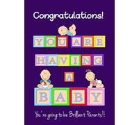 You're Having a Baby Pregnancy Congratulations Card (Purple)