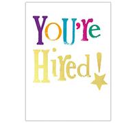 You're Hired Card, New Job Celebration Card, Celebrating Your New Job