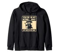 You're In My Blind Spot Blindness Visual Impairment Vision Zip Hoodie