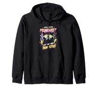 You're Into Pronouns Let Me She Them Tiddies Cute Raccoon Zip Hoodie