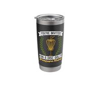 You're Invited On A Disc Golfing Ultimate Frisbee Disc Golf Stainless Steel Insulated Tumbler