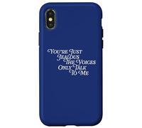You're Just Jealous The Voices Only Talk To Me Kidding Comic Case for iPhone X/XS
