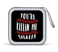 You're Killing Me Smalls Baseball Portable CD Case Holder 48 Capacity Travel DVD Storage Boxs Wallet Bag