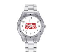 You're Killing Me Smalls Men's Watches Stainless Steel Watch Strap Analog Quartz Watch Business Wristwatches