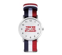 You're Killing Me Smalls Sport Watch for Men Women Nylon Strap Wrist Watch Analog Quartz Watch