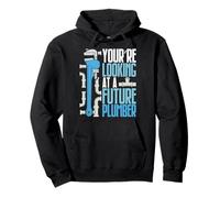 You're Looking Future Plumber Father Men Boys Plumbing Pullover Hoodie