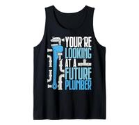You're Looking Future Plumber Father Men Boys Plumbing Tank Top