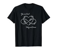 You're Loved Today and Forever Inspirational Encouragement Value Graphic T-Shirt, Men, Black, L