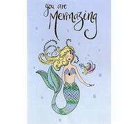 You're Mermazing Mermaid Any Occasion Greeting Card Hello You Range Blank Inside HY052