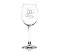 You're My Favorite Bitch to Bitch About Bitches with Wine Glass Engraved Glasses Goblet for Party Wedding Christmas Gift, 11 OZ