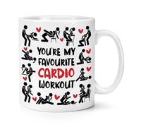 You're My Favourite Cardio Workout 10oz Mug Cup Funny Joke Rude Valentine's Day
