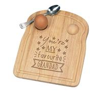 You're My Favourite Grandad Stars Breakfast Dippy Egg Cup Board Wooden Easter