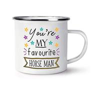 You're My Favourite Horse Man Enamel Mug Cup