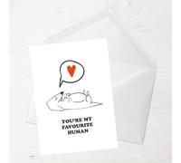 You're My Favourite Human From The Dog Greetings Card - Standard Card