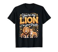 You're My Lion I'm Your Pride Faith Big Cat Value Graphic T-Shirt, Men, Black, L