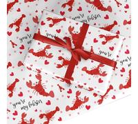 Youre My Lobster Wrapping Paper Gift Wrap 3 Sheets (50cm x 65cm each)