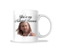 You're My National Treasure Nicolas Cage Mug - Funny Nic Cage Meme Niche - 11 Oz Mug Great Gift For Holiday Birthday Christmas - Premium Ceramic Dye Sublimation Mug - Printed In The USA FHJM0012