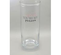 You're My Person Greys Glass Tumbler Drinking Glass