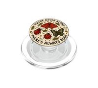 You're Never Alone There's Always Bugs Moth Ladybug PopSockets PopGrip for MagSafe