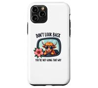 You're Not Going That Way Motivational Highland Cow Case for iPhone 11 Pro