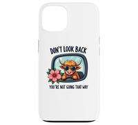 You're Not Going That Way Motivational Highland Cow Case for iPhone 13