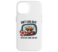 You're Not Going That Way Motivational Highland Cow Case for iPhone 14