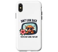 You're Not Going That Way Motivational Highland Cow Case for iPhone X/XS