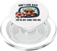 You're Not Going That Way Motivational Highland Cow PopSockets PopGrip for MagSafe