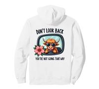 You're Not Going That Way Motivational Highland Cow Pullover Hoodie