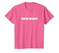 You're On Mute T-Shirt, Kids, Pink Heather, 10 Years