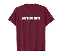 You're On Mute T-Shirt, Men, Burgundy, XXL