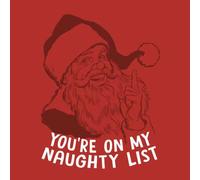 You're On My Naughty List Sweatshirt - Red - L - Red