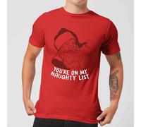 You're On My Naughty List T-Shirt - Red - L - Red