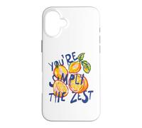You're Simply The Zest Funny Lemon Citrus Retro Summer Art Case for iPhone 16 Plus