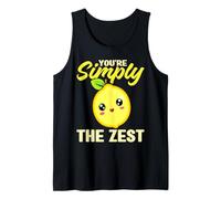 Youre Simply The Zest Kawaii Lemon Cute Pun Tank Top