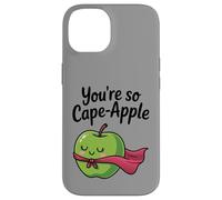 You're So Cape-Apple Cute Apple Pun Design Case for iPhone 14