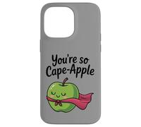 You're So Cape-Apple Cute Apple Pun Design Case for iPhone 14 Pro Max