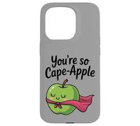 You're So Cape-Apple Cute Apple Pun Design Case for iPhone 15 Pro