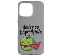 You're So Cape-Apple Cute Apple Pun Design Case for iPhone 15 Pro Max