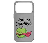 You're So Cape-Apple Cute Apple Pun Design Case for iPhone 17 Pro