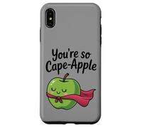 You're So Cape-Apple Cute Apple Pun Design Case for iPhone XS Max
