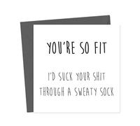You're so fit I'd suck your shit through a sweaty sock