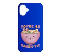 You're So Ramen-tic Cute Kawaii Noodles Pun Case for iPhone 16 Plus