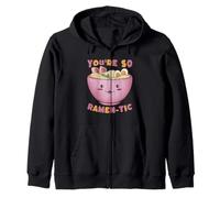 You're So Ramen-tic Cute Kawaii Noodles Pun Zip Hoodie