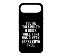 youre talking to a brick wall that has a very expressive Case for iPhone Air