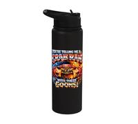 You're Telling Me A Crab Ran with These Goons Crab Rangoon Stainless Steel Insulated Water Bottle
